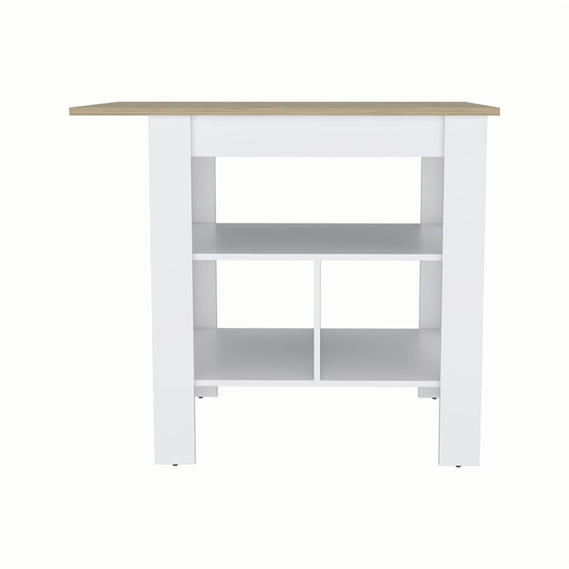 Îlot de cuisine polyvalent et moderne avec rangement abondant et design élégant