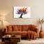 Ensemble de 1 tableau abstrait Arbre de flamme sur toile tendue-1855743128