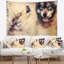 Tapisserie de loup hurlant Animal-28482890