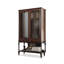 Console noire et brune en bois massif-1784621847