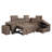 Drin Upholstered L-Shaped Sectional Right Hand Facing