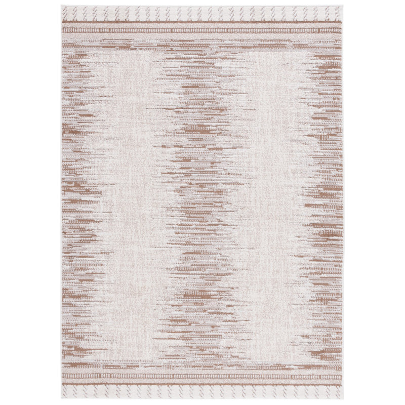 Delmontez Performance Abstract Rug, Round 6'7"