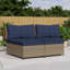 Causeuse d'extérieur Pe Wicker-228257121