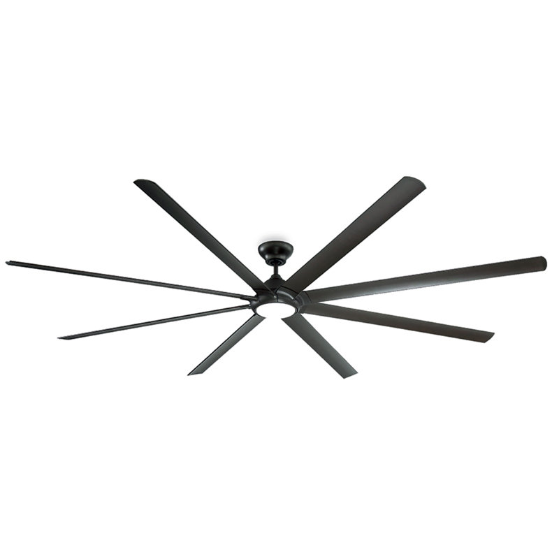 Hydra 8 - Blade Outdoor LED Smart Standard Ceiling Fan with Wall Control and Light Kit Included, Works With Alexa and iOS or Android App