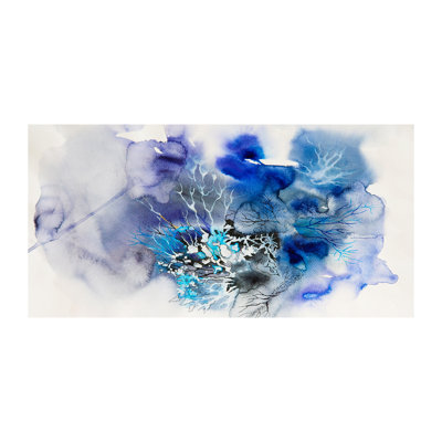Abstraction Flowers - Wrapped Canvas Print