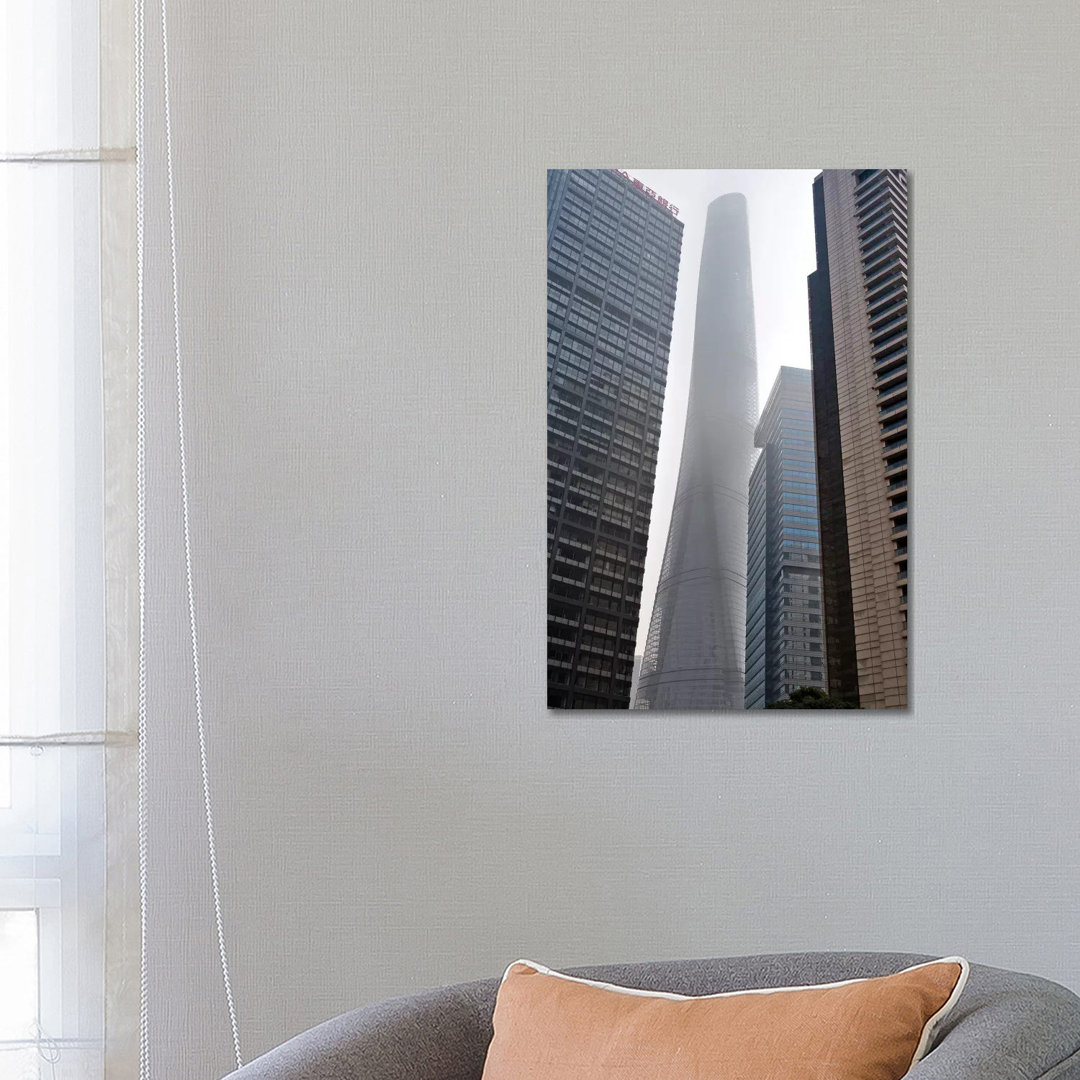 Shanghai Tower And High-rise In Pudong, Shanghai, China by Keren Su - Wrapped Canvas Gallery-Wrapped Canvas Giclée
