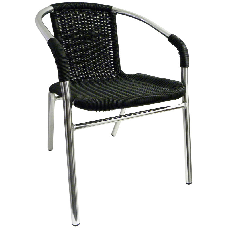 Fauteuil de salle à manger Hemington, Noir