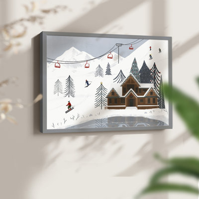 Collection Ski Slope, impression encadrée - Restickable