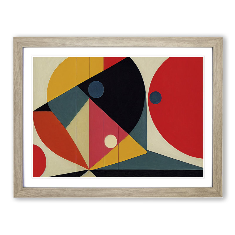 Glorious Abstract - Framed Print, 46cm H x 64cm W x 2cm D, Oak