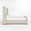 Lit touffeté en tissu Laurent beige-1935446112