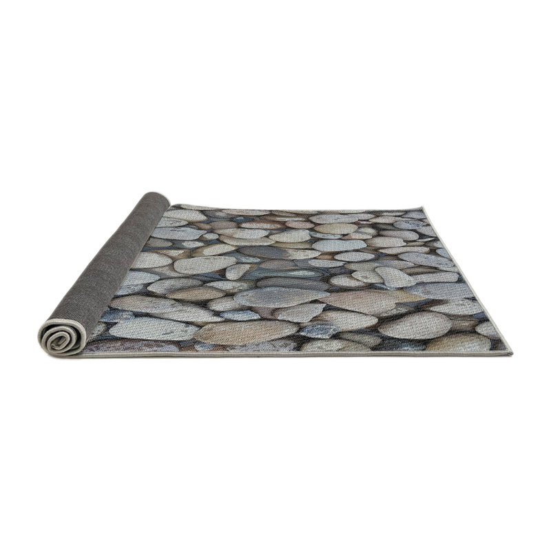 Tapis gris Sami, Rond 8 pi