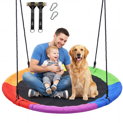 Grande balancelle 48 "pour enfants adultes Oxford 900D imperméable avec 2 sangles de suspension