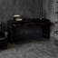 Console en bois avec 2 tiroirs de rangement-731564279