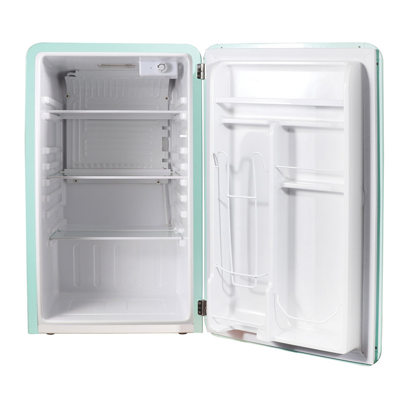 Magic Chef Retro 3.2 Cubic Feet Portable Freestanding Mini Fridge, Green