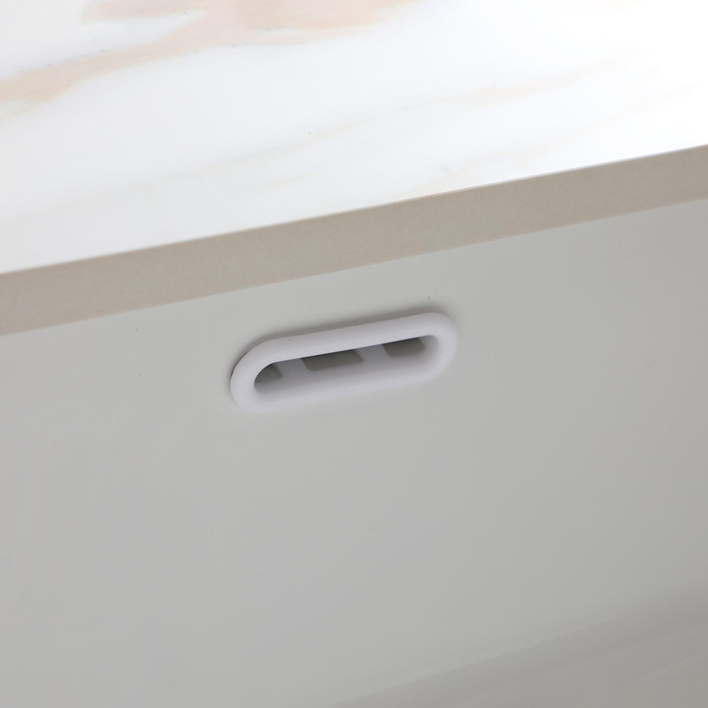 Évier encastré rectangulaire en pierre frittée encastrable, Centres de 8 po