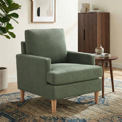 Clancy Armchair With Solid Wood Legs