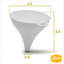Entonnoir en plastique de qualité alimentaire YBM Home-62842546-91643131-91643133