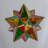 1-Light Geometric Star Glass Pendant