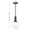 Luminaire suspendu 1 lumière Edmiston-1368676236