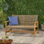 Causeuse de patio Hampton Wood & Wicker