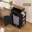 Chariot pour îlot de cuisine roulant, armoire de rangement mobile avec armoire à poubelle cachée, support à épices et roues verrouillables pour la cuisine, la salle à manger et le salon-133045474