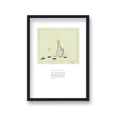 John Lennon Personal Sketch Collection 1 Watch The Holes Yoko by Vouvart - Single Picture Frame Print