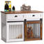 Caisse pour chien en bois robuste avec rangement