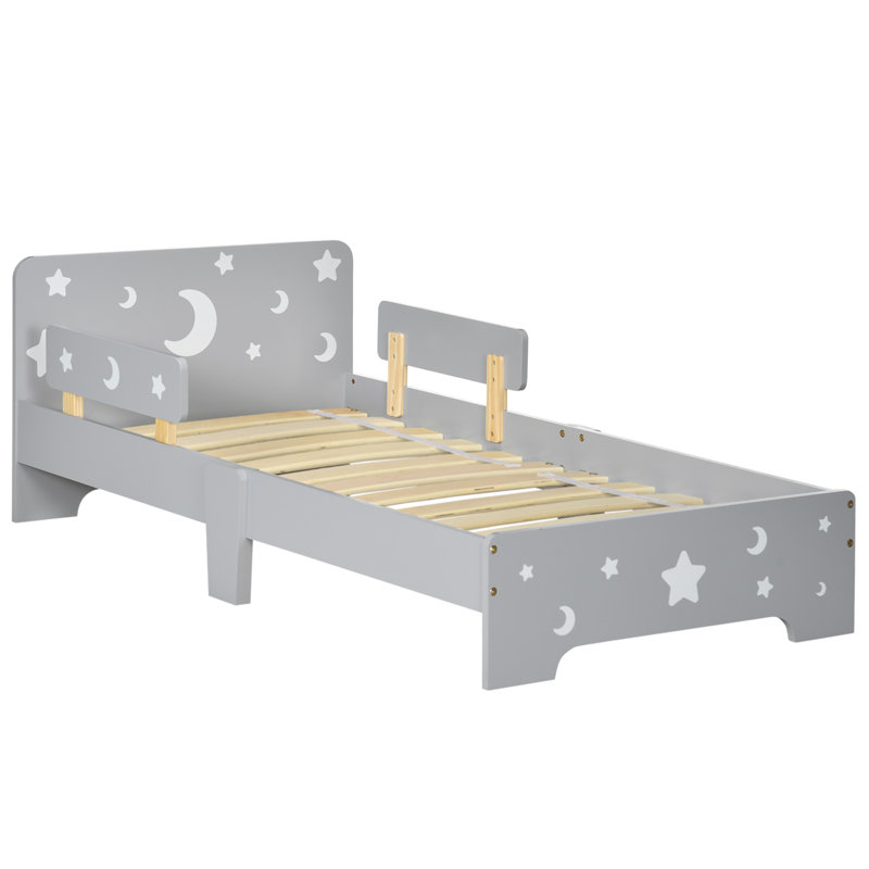 Gerlef Kids Toddler Bed Side Rails for Boys Girls 143 x 76 x 49cm Grey
