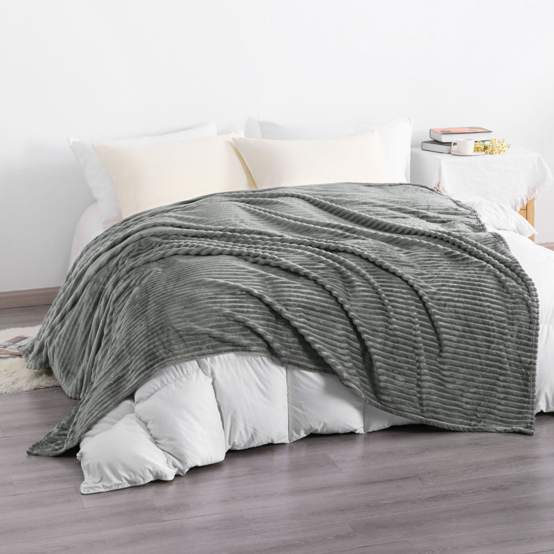 Couverture pour bébé en peluche?, Gris, Jeté