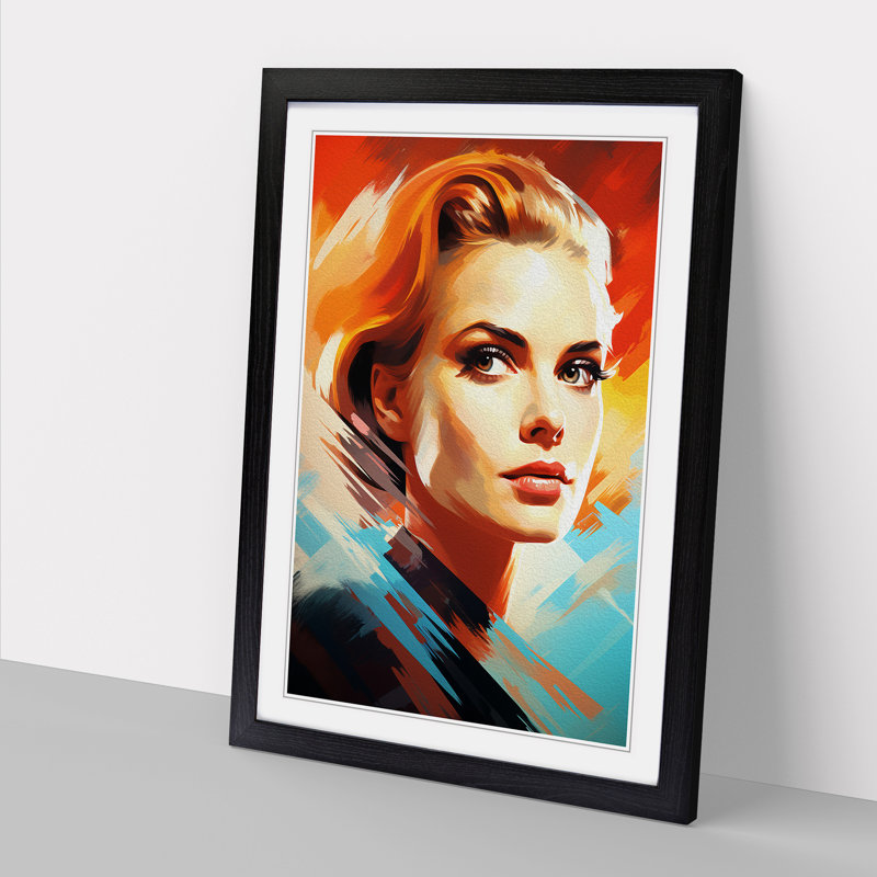 Grace Kelly Futurism - Framed Print