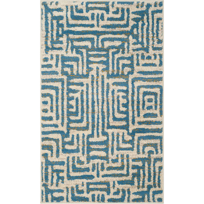 Tapis géométrique Allenby Performance, Rectangulaire 3 pi x 5 pi