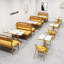 Banc rembourré en similicuir Modern Luxury Style