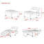 Canapé-lit sans accoudoirs en velours 27,6 po Meldia-2116185003