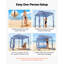 Beach Cabana, 6 x 6 ft Beach Canopy with Side Wall, UPF 50+ Protection Easy Setup Cabana Tent with Sand Pockets, Portable Shade Sun Shelter Umbrella for Whole Family & Friends, Stripes-2032729604