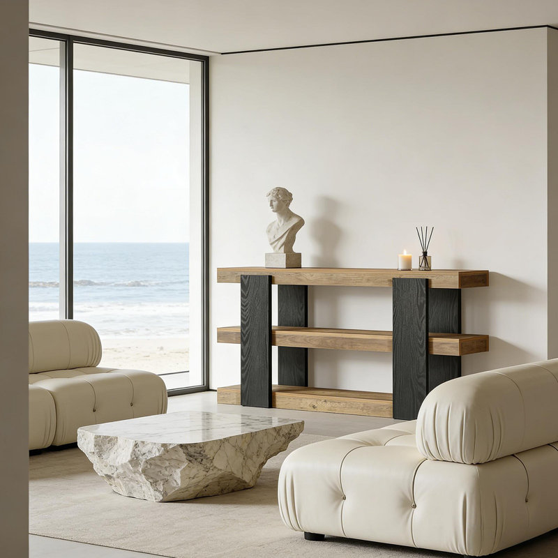 Versatile Side Table,Console Table,3-Tier Sofa Table,Entryway Table