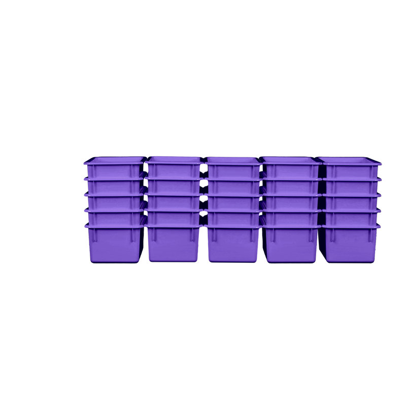 Bac en plastique, Mauve