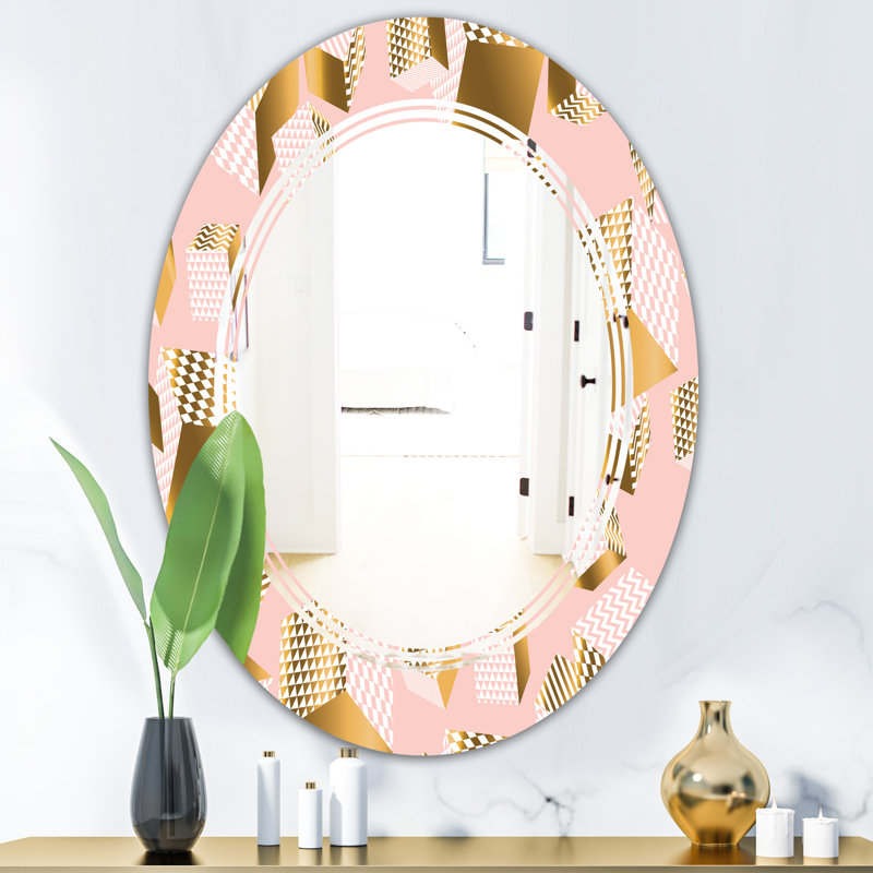 Miroir mural triple c cubes ii modern, 23,6 po x 23,6 po