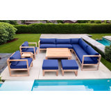 Venice Outdoor 11 - Piece Teak Conversation Set