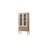 Display Bookcase In Sand Colored Finish