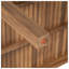 Ensemble repas d'extérieur 7 pièces avec table en bois d'acacia de 69 pouces et 6 chaises avec accoudoirs en corde, beige