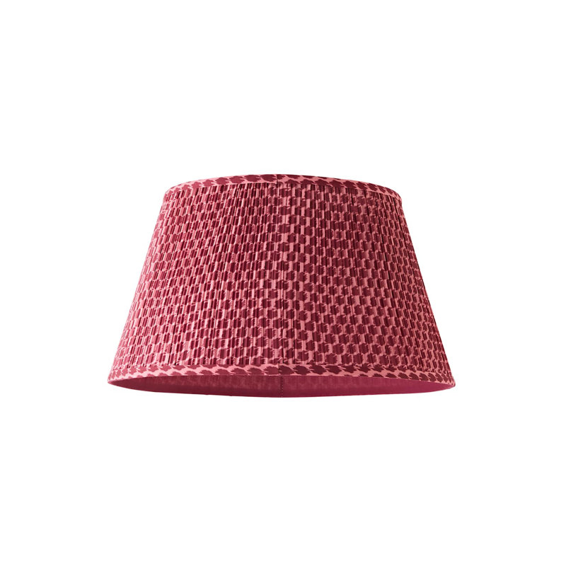 Hildegund 25cm H Cotton Empire Lamp Shade ( Slip-On ), Pink