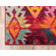 Tapis à motif géométrique rouge Sierra-40278889