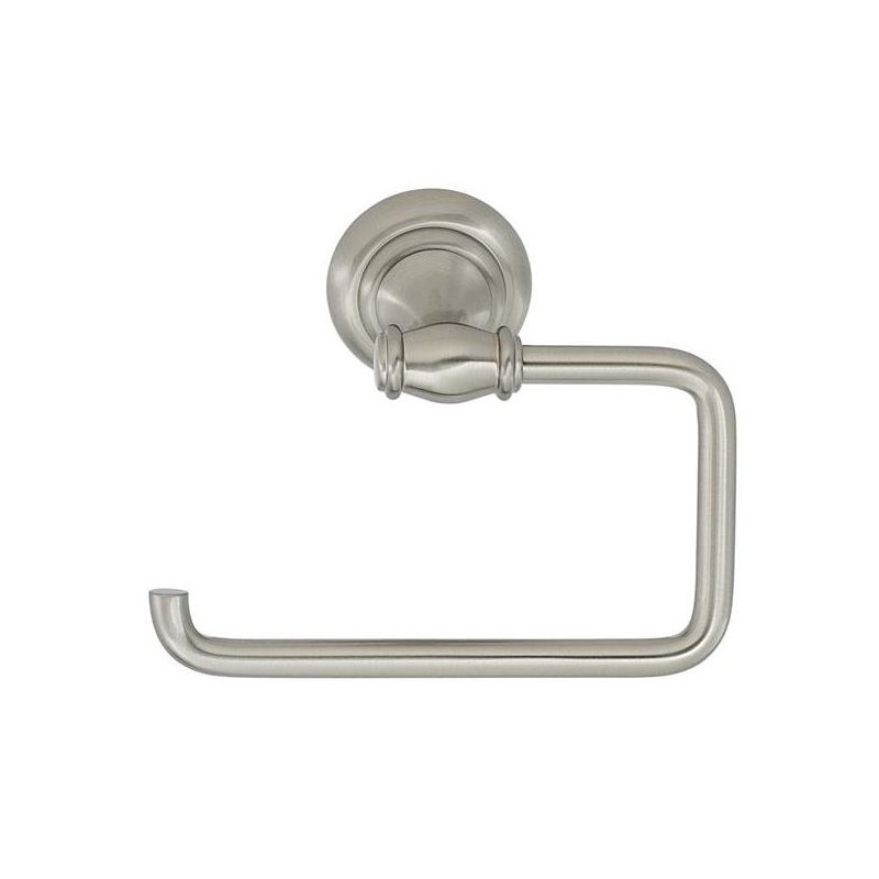 Charlies Wall Mounted Toilet Paper Holder, Satin Nickel