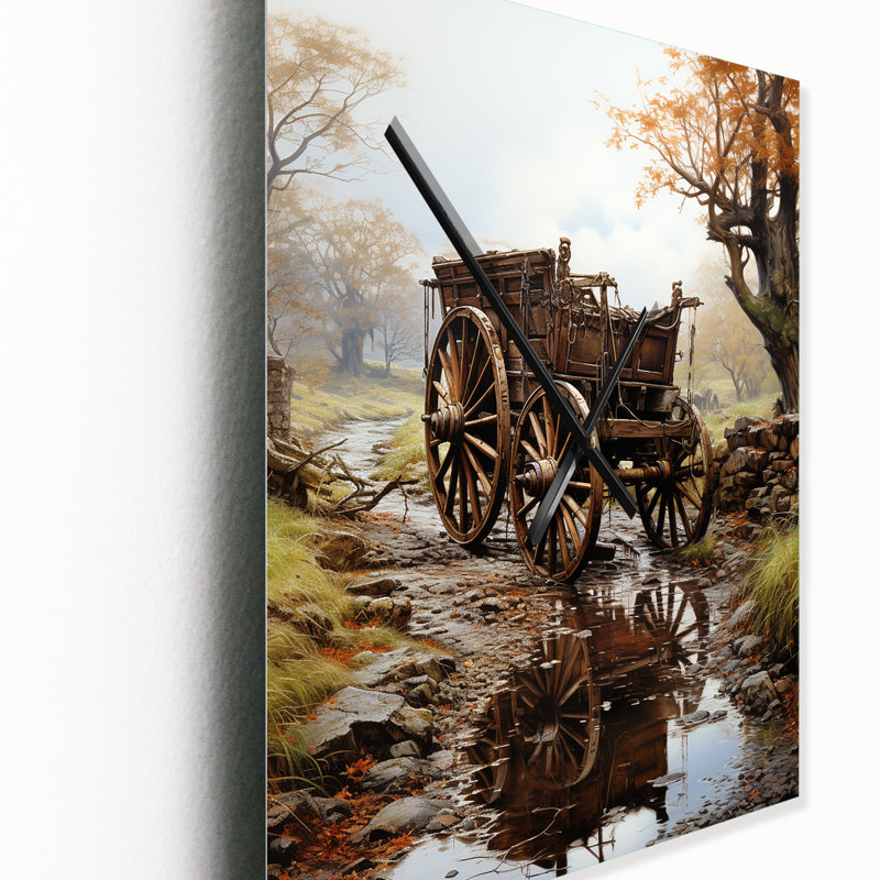 Horloge murale Knightley - Old American Cart, Très grand