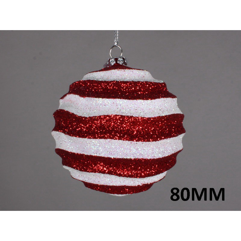 Ornement boule, Rouge