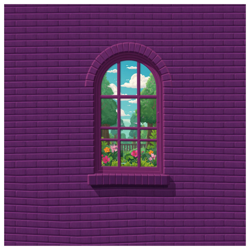 Housses de couette murales mauves en brique mauve, Très grand lit