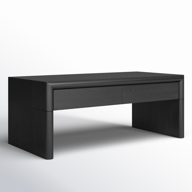 Table basse avec rangement Vandalia, Noir