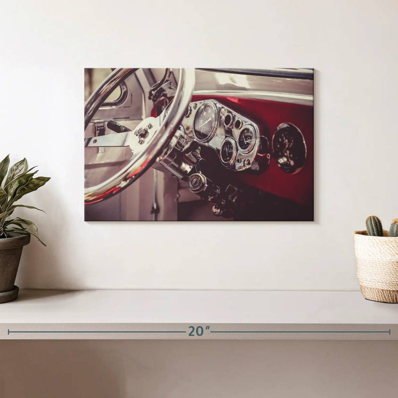 Mehar Retro Car Dashboard, 8" H x 12" W
