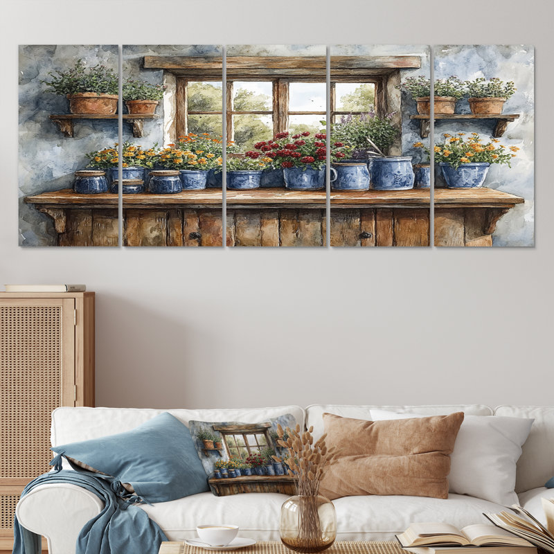 Ensemble de décorations murales Farm Pottery Earthy Color Simplicity IV - Boho Pottery, H 28 po x l 60 po