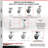 4-Piece Thermoplastic Rubber Caster Set